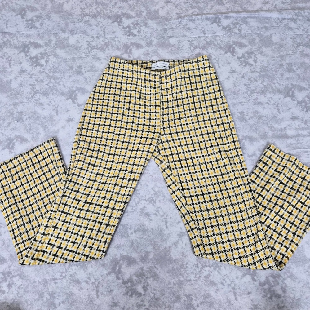 Urban Outfitters Plaid Flare Pants Women Small Clueless Preppy Grunge Mall Goth